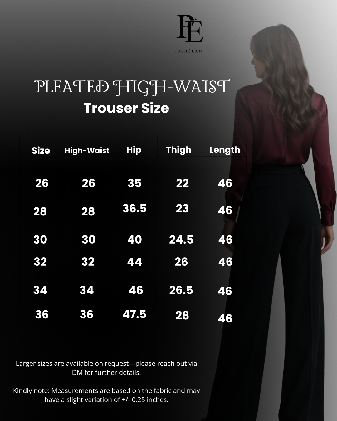 Pleated High-Waist Trouser (with Pockets)- Regal Black