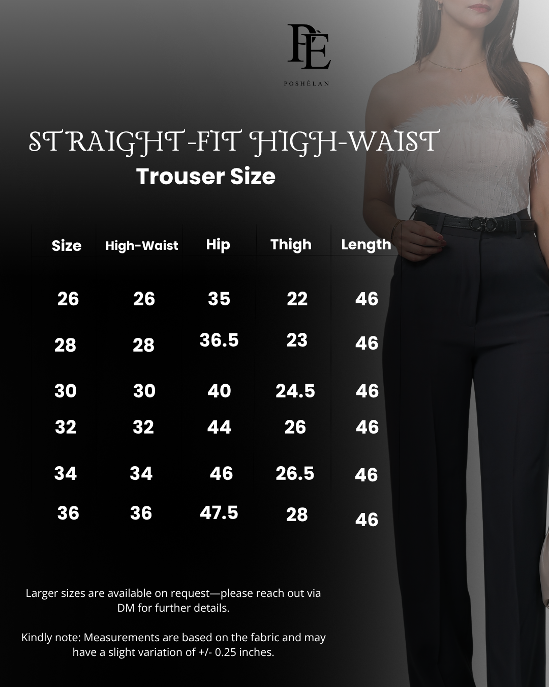 Straight-fit High-Waist Trouser (with Pockets)- Graphite Grey