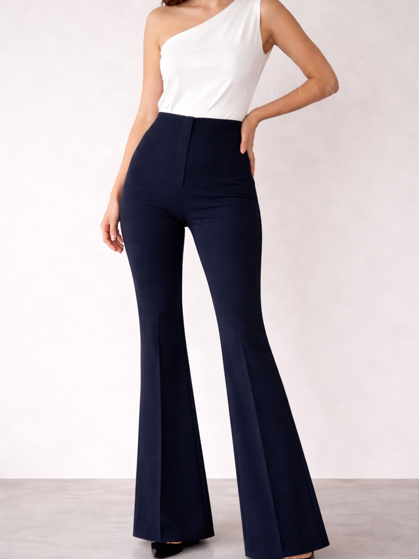Flarella High-waist Trouser (W/O Pockets ) - Royal Blue