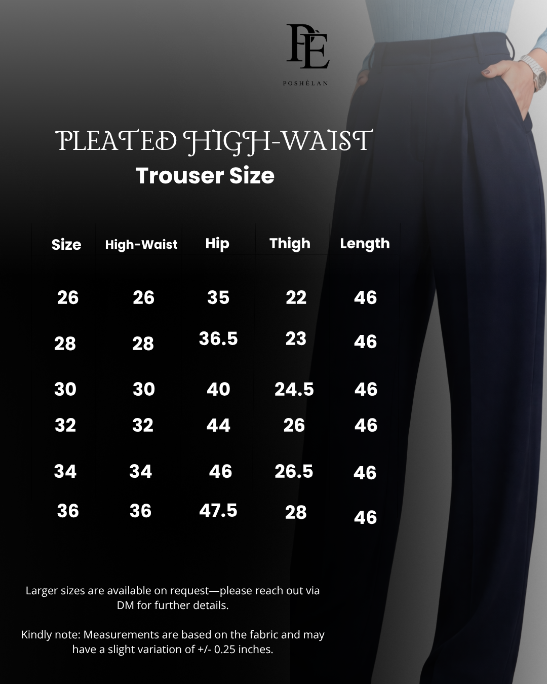Pleated High-waist Trouser (with Pockets)- Eclipse blue